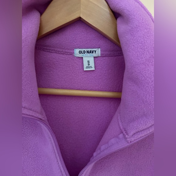Old Navy Fleece Zip-Up Jacket | X-Small | Electric Purple 🔥💜 - Picture 5 of 6